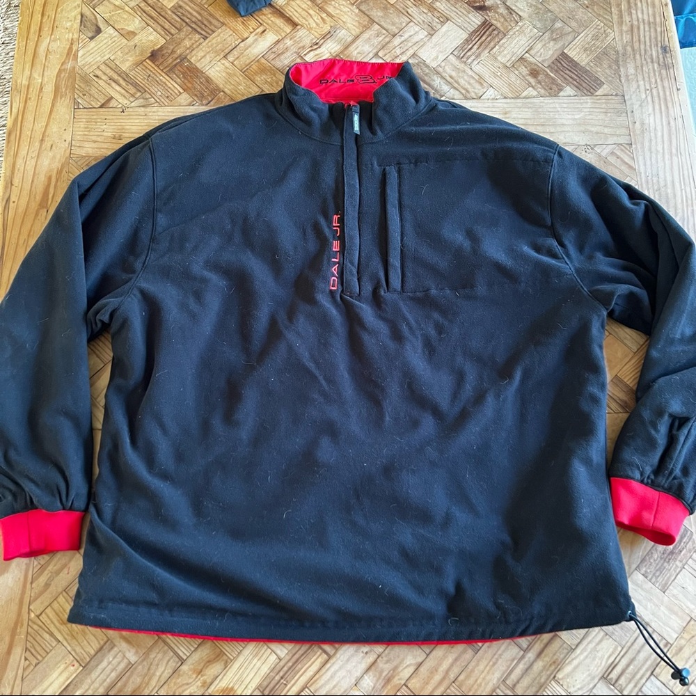 Chase Authentics Dale Jr reversible windbreaker fleece Black Red XL